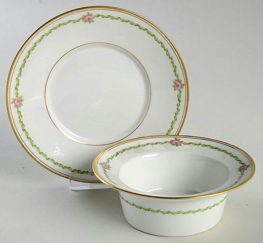 Schleiger 201 Ramekin & Saucer Set by Charles Field Haviland-1