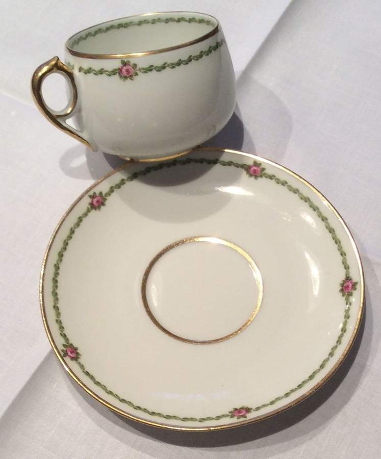 Schleiger 201 Flat Demitasse Cup & Saucer Set by Charles Field Haviland-1