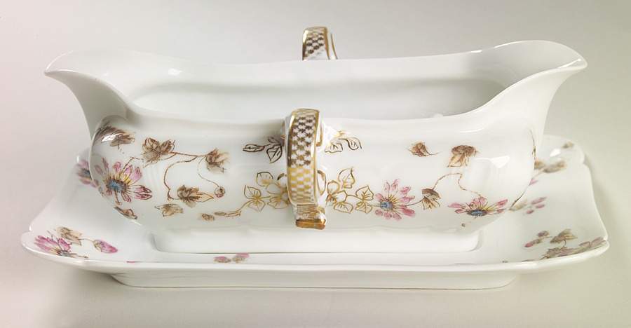 Schleiger 373 Gravy Boat & Underplate by Charles Field Haviland-1