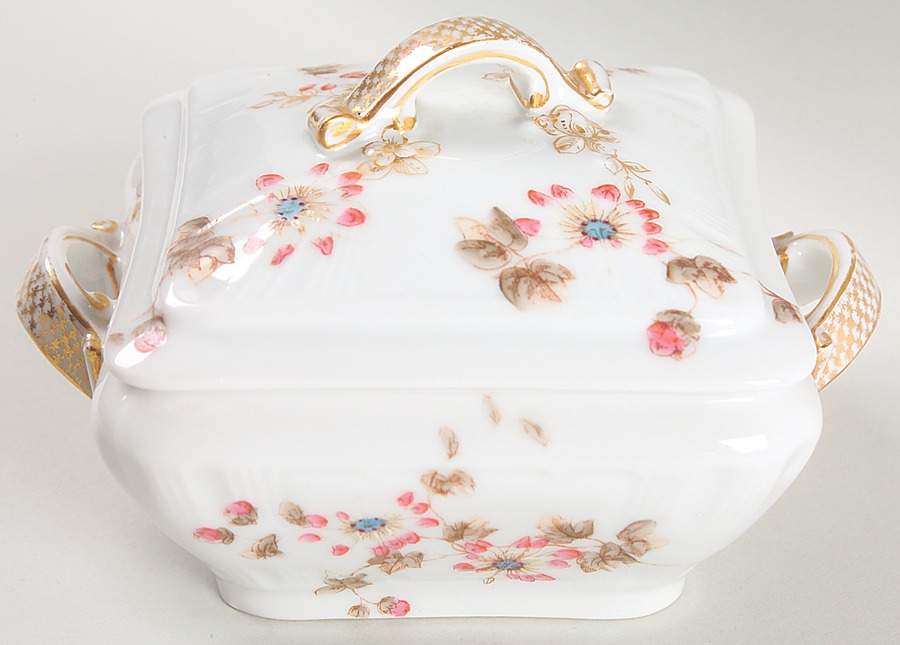 Schleiger 373 Square Covered Butter by Charles Field Haviland-1