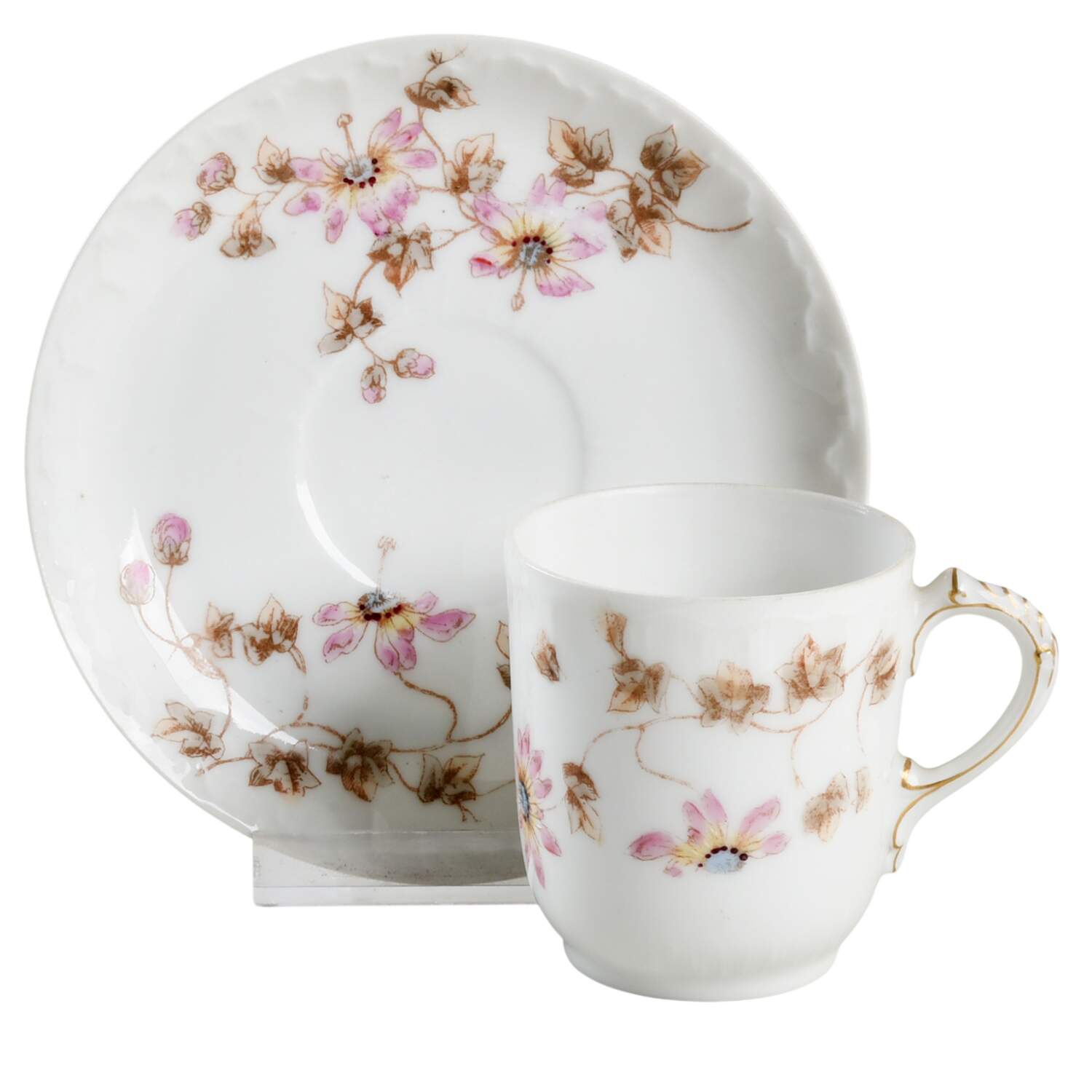 Schleiger 373 Flat Demitasse Cup & Saucer Set by Charles Field Haviland-1