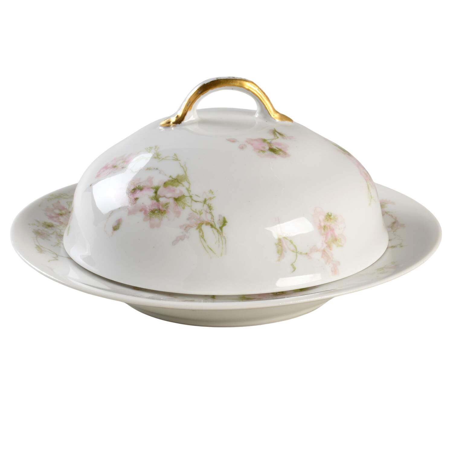 Schleiger 377 Round Covered Butter with Strainer by Charles Field Haviland-1