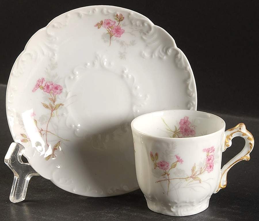 Schleiger 382 Flat Demitasse Cup & Saucer Set by Charles Field Haviland-1