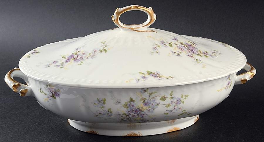 Schleiger 384h Oval Covered Vegetable by Charles Field Haviland-1
