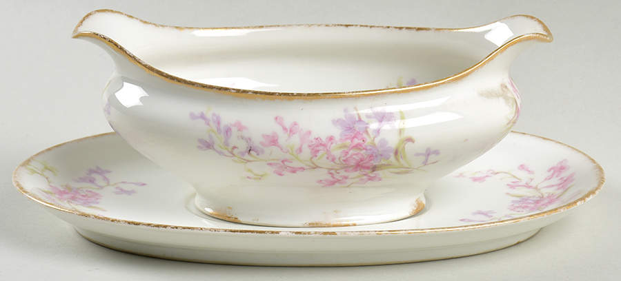Schleiger 386 Gravy Boat & Underplate by Charles Field Haviland-1