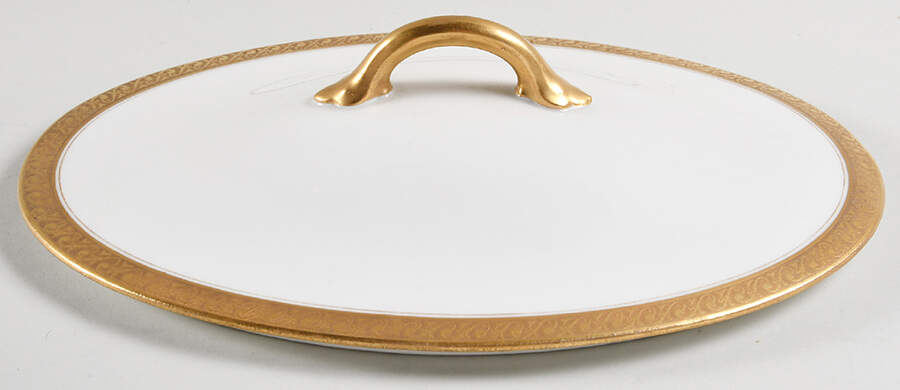 Schleiger 404 Lid for Oval Vegetable by Charles Field Haviland-1