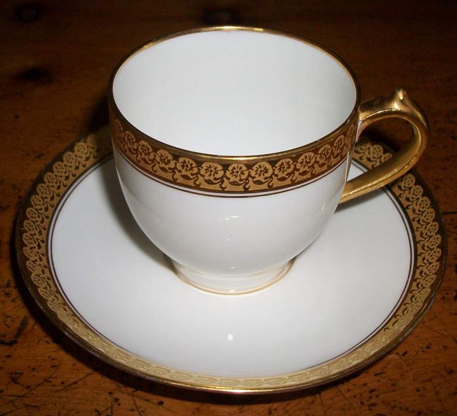 Schleiger 405 Flat Demitasse Cup & Saucer Set by Charles Field Haviland-1