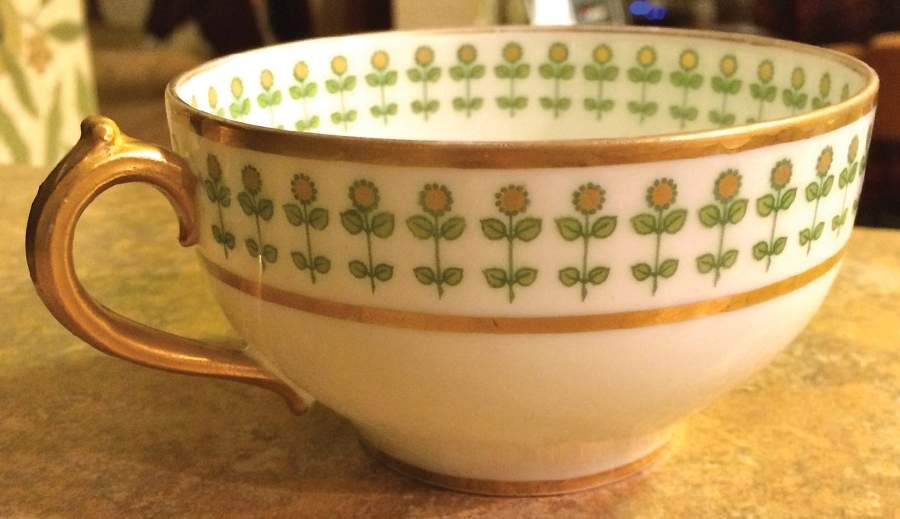 Schleiger 407 Flat Cup & Saucer Set by Charles Field Haviland-1