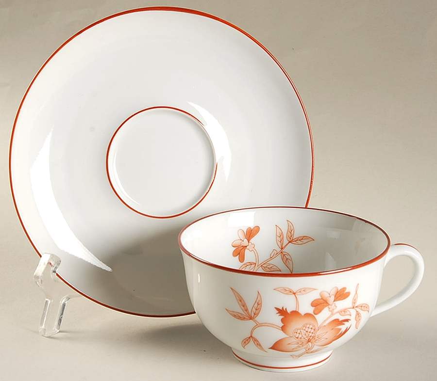 Shanghai Flat Cup & Saucer Set by Charles Field Haviland-1