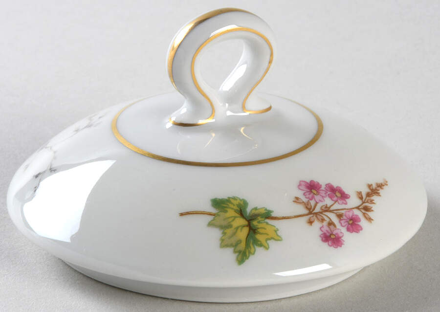 Spring Blossom Lid for Sugar Bowl by Charles Field Haviland-1