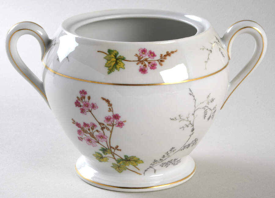 Spring Blossom Oversize Sugar Bowl-No Lid by Charles Field Haviland-1