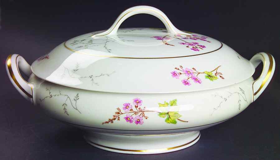 Spring Blossom Round Covered Vegetable by Charles Field Haviland-1