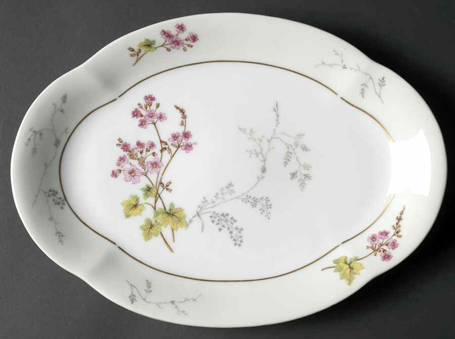 Spring Blossom 12" Oval Serving Platter by Charles Field Haviland-1