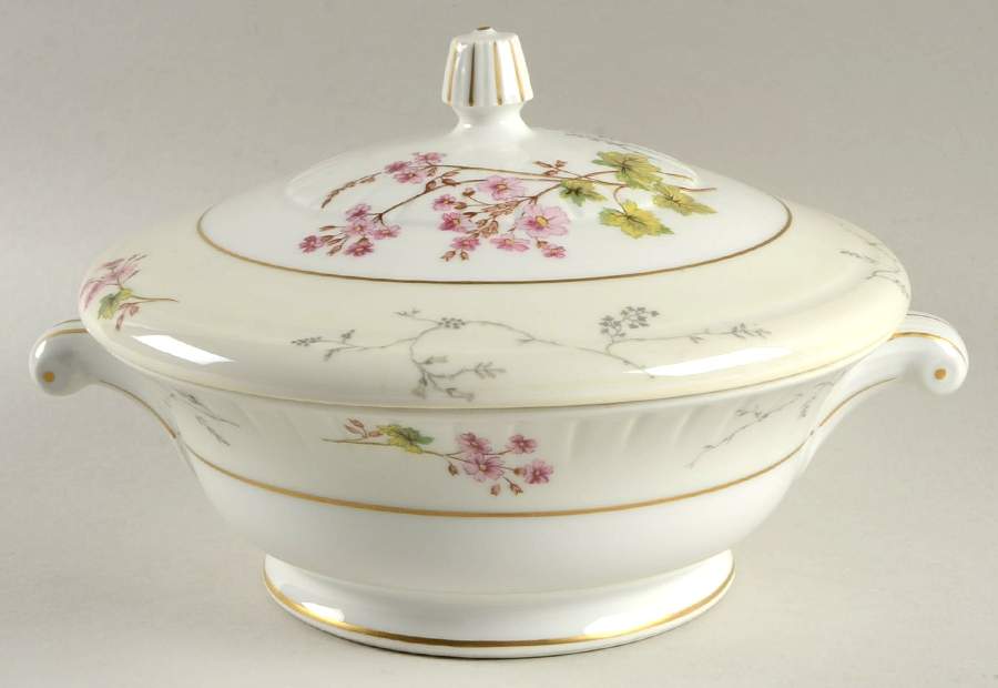 Spring Blossom Round Covered Vegetable by Charles Field Haviland-1