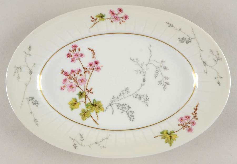 Spring Blossom 11" Oval Serving Platter by Charles Field Haviland-1