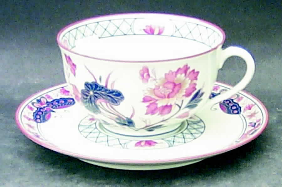Tai Yuan Flat Cup & Saucer Set by Charles Field Haviland-1