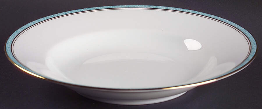 Turquoise Soup/Cereal Bowl by Charles Field Haviland-1