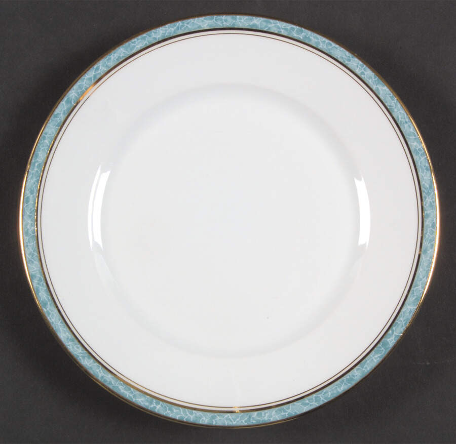 Turquoise Bread & Butter Plate by Charles Field Haviland-1