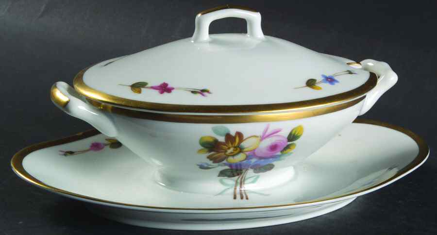 Winterthur Sauce Boat & Lid by Charles Field Haviland-1