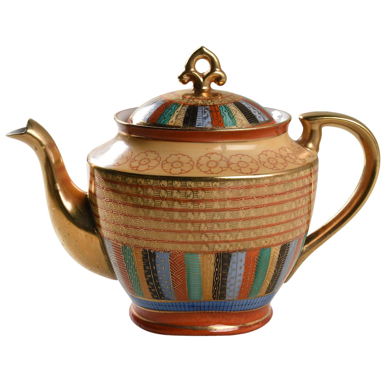 Thousand Faces Teapot & Lid by Chikaramachi (Japan)-1
