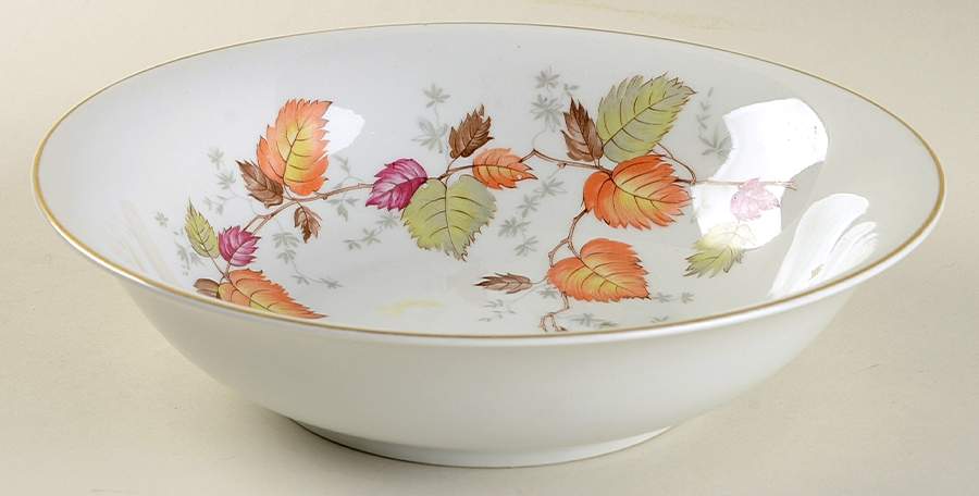 Fall Symphony 9" Round Vegetable Bowl by Chalfonte-1