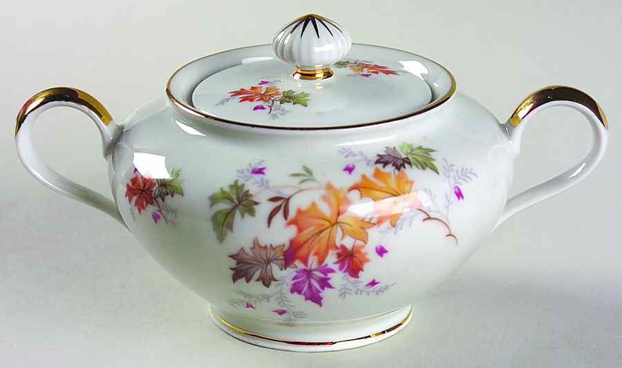 Indian Summer Sugar Bowl & Lid by Chalfonte-1