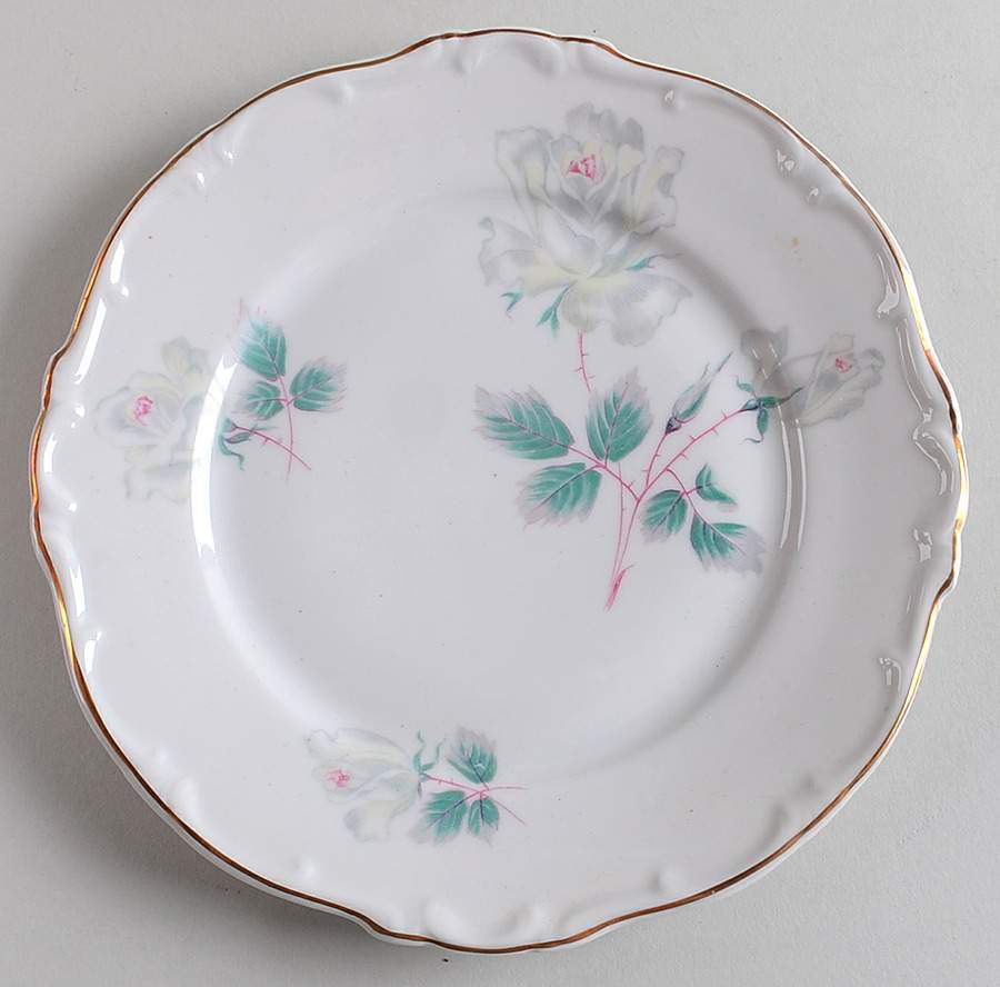Kashmiri Rose Salad Plate by Chalfonte-1