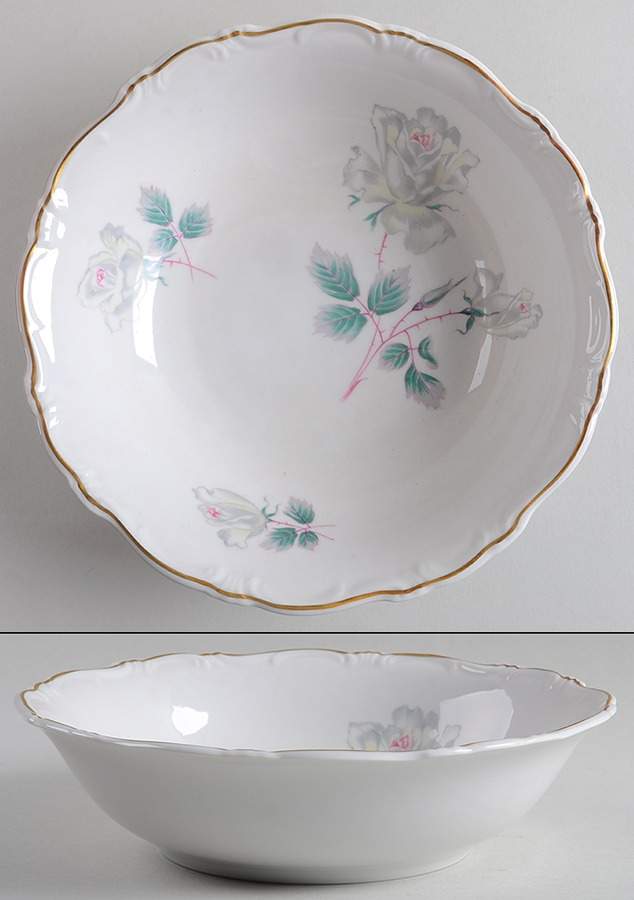 Kashmiri Rose 9" Round Vegetable Bowl by Chalfonte-1