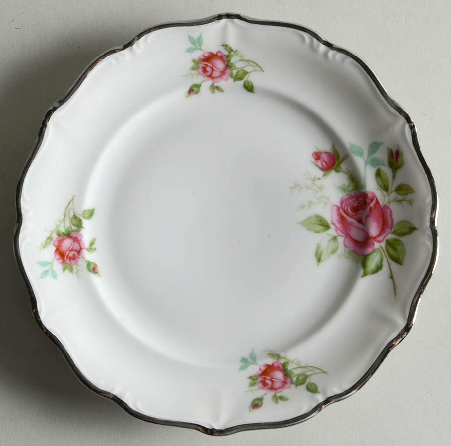 Rose Bread & Butter Plate by Chalfonte-1