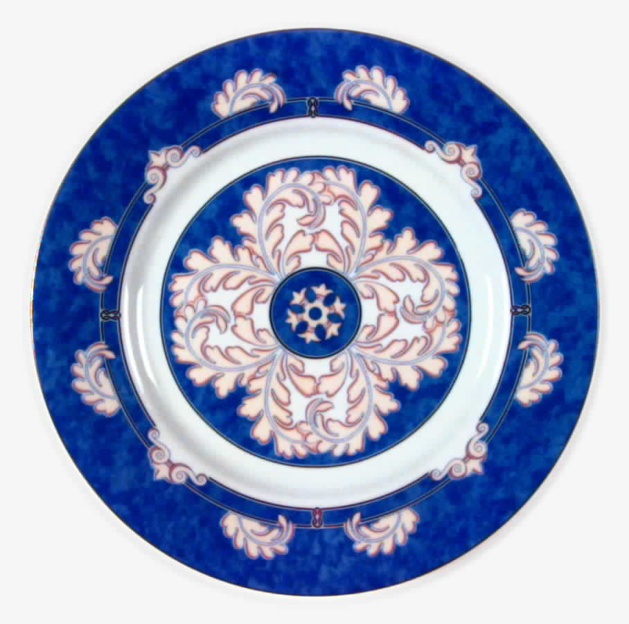 Aida Bleu Salad/Dessert Plate by Christofle-1