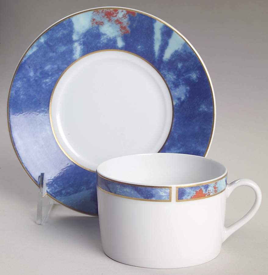 Alizes Flat Cup & Saucer Set by Christofle-1