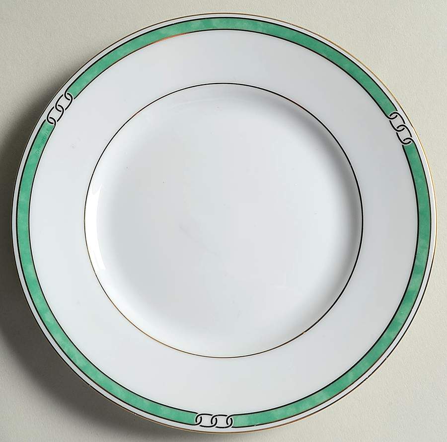 Alliance Green Bread & Butter Plate by Christofle-1