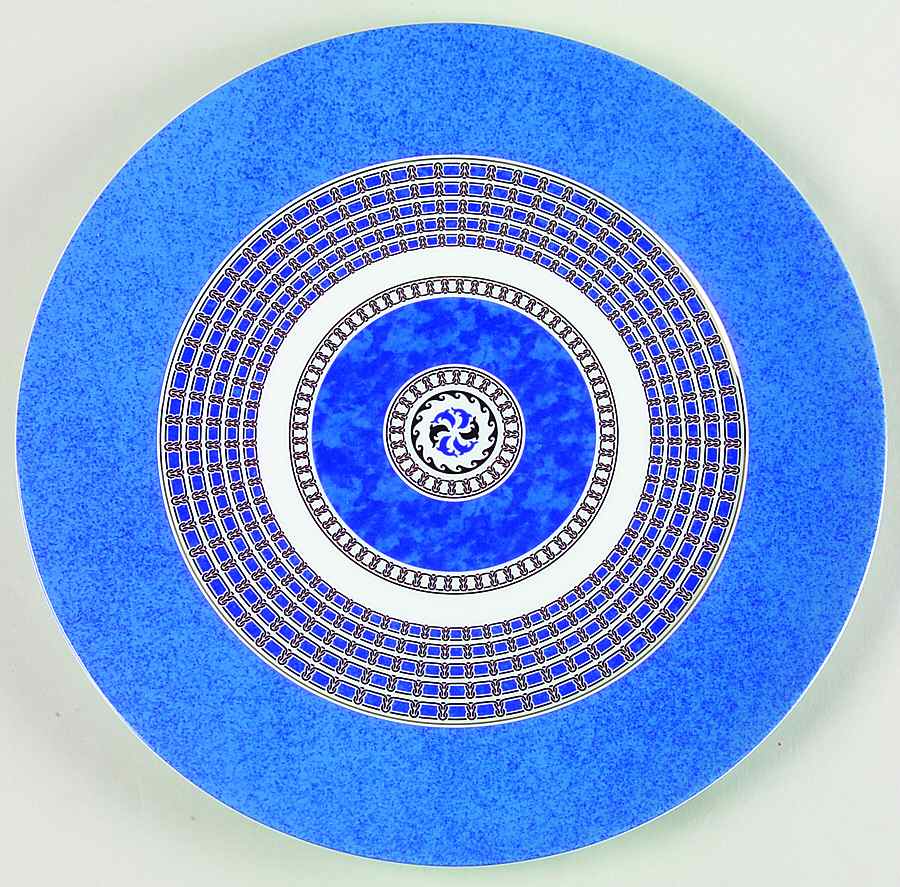 Byzance Bleu Cake Plate by Christofle-1