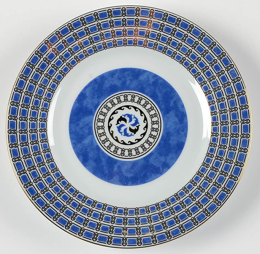 Byzance Bleu Bread & Butter Plate by Christofle-1