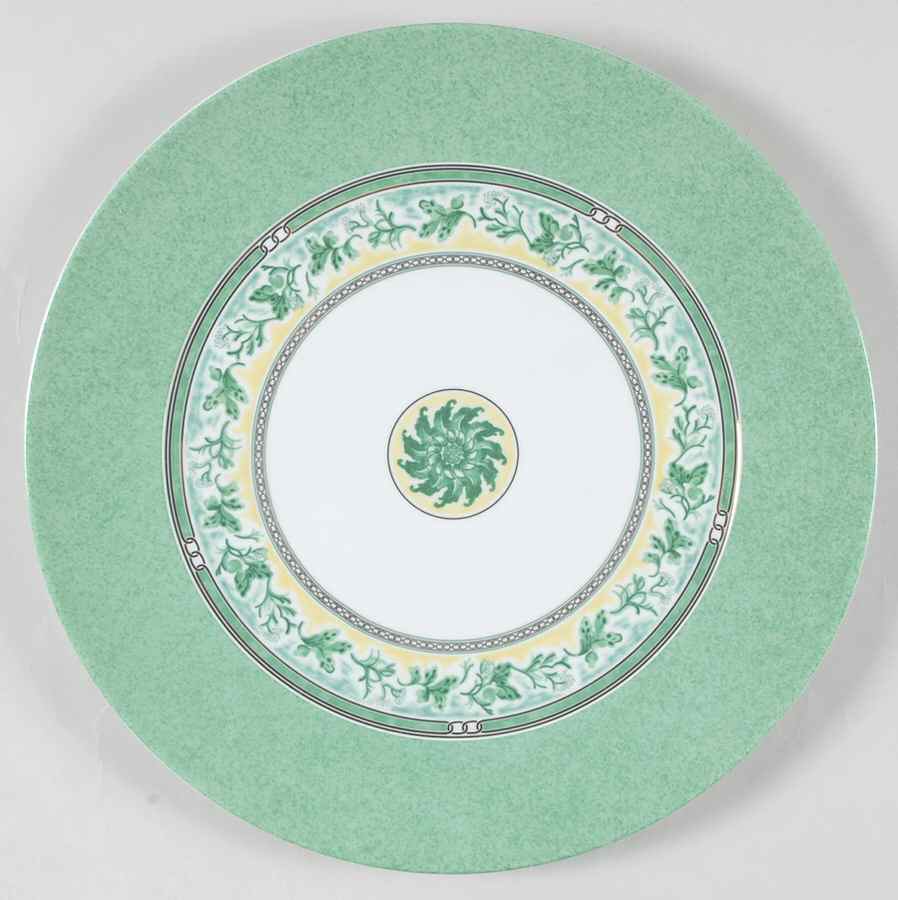 Floral Green Cake Plate by Christofle-1