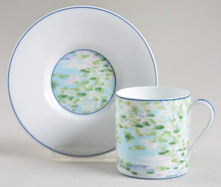 Impression Flat Demitasse Cup & Saucer Set by Christofle-1