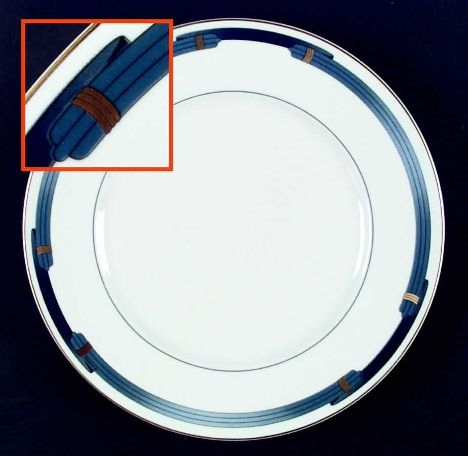 Iriana Bleu Dinner Plate by Christofle-1