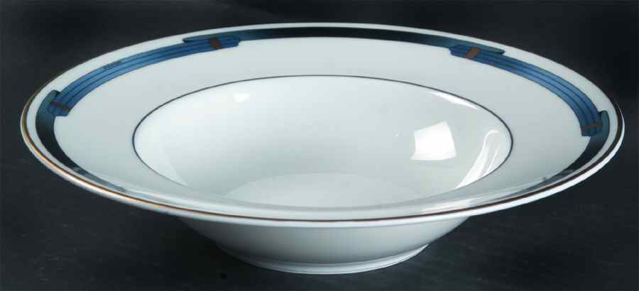 Iriana Bleu Rim Soup Bowl by Christofle-1