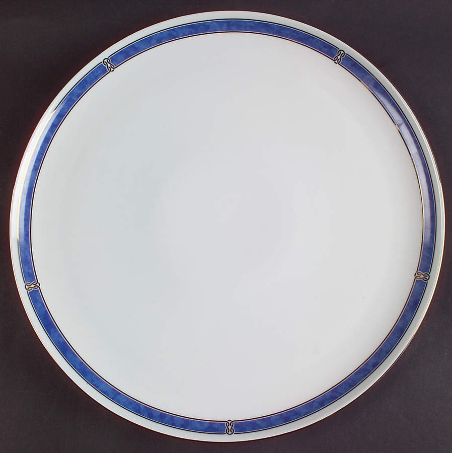 Oceana Blue Cake Plate by Christofle-1