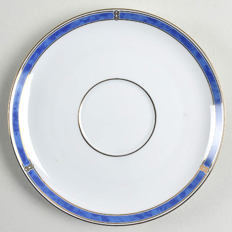 Oceana Blue Saucer for Flat Cup by Christofle-1