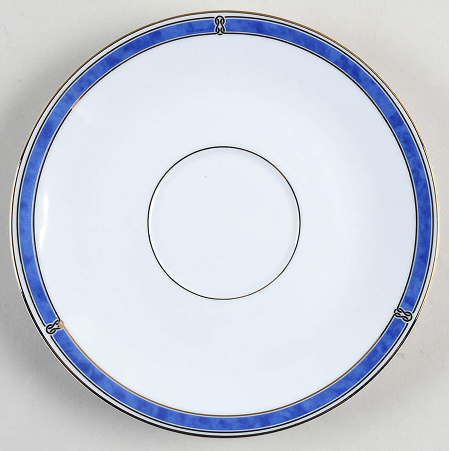 Oceana Blue Saucer for Cream Soup Bowl by Christofle-1
