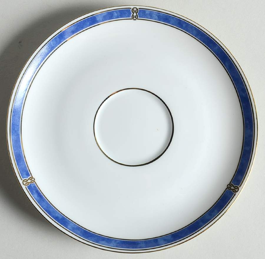 Oceana Blue Saucer for Flat Cup by Christofle-1