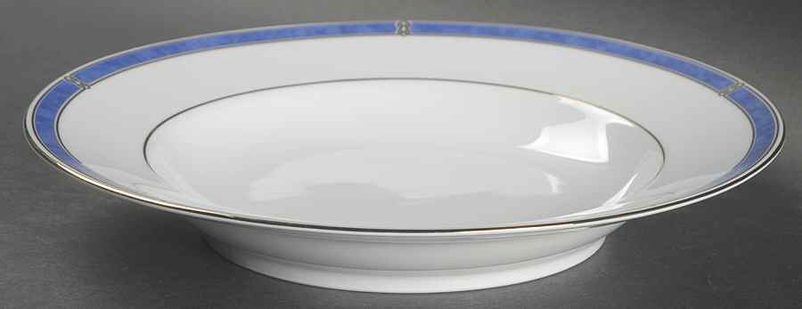 Oceana Blue Rim Soup Bowl by Christofle-1