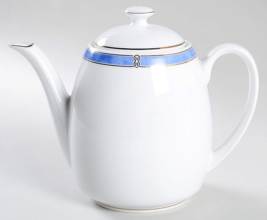Oceana Blue Coffee Pot & Lid by Christofle-1