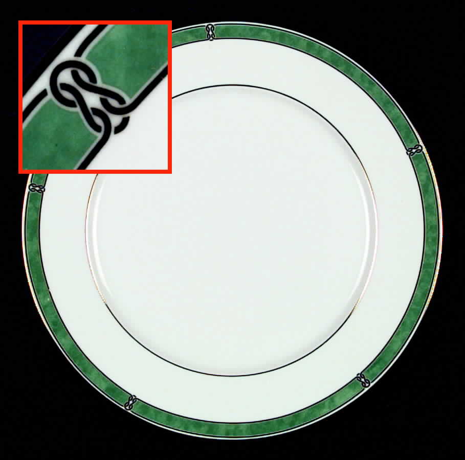 Oceana Green Dinner Plate by Christofle-1