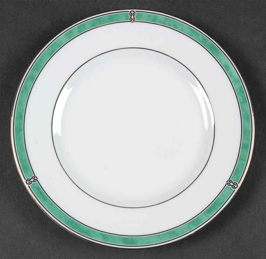 Oceana Green Bread & Butter Plate by Christofle-1