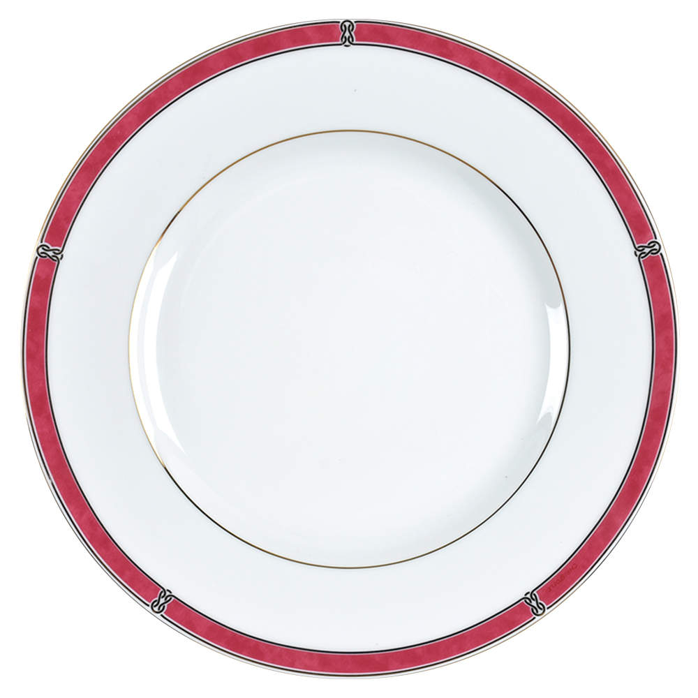 Oceana Red Salad/Dessert Plate by Christofle-1