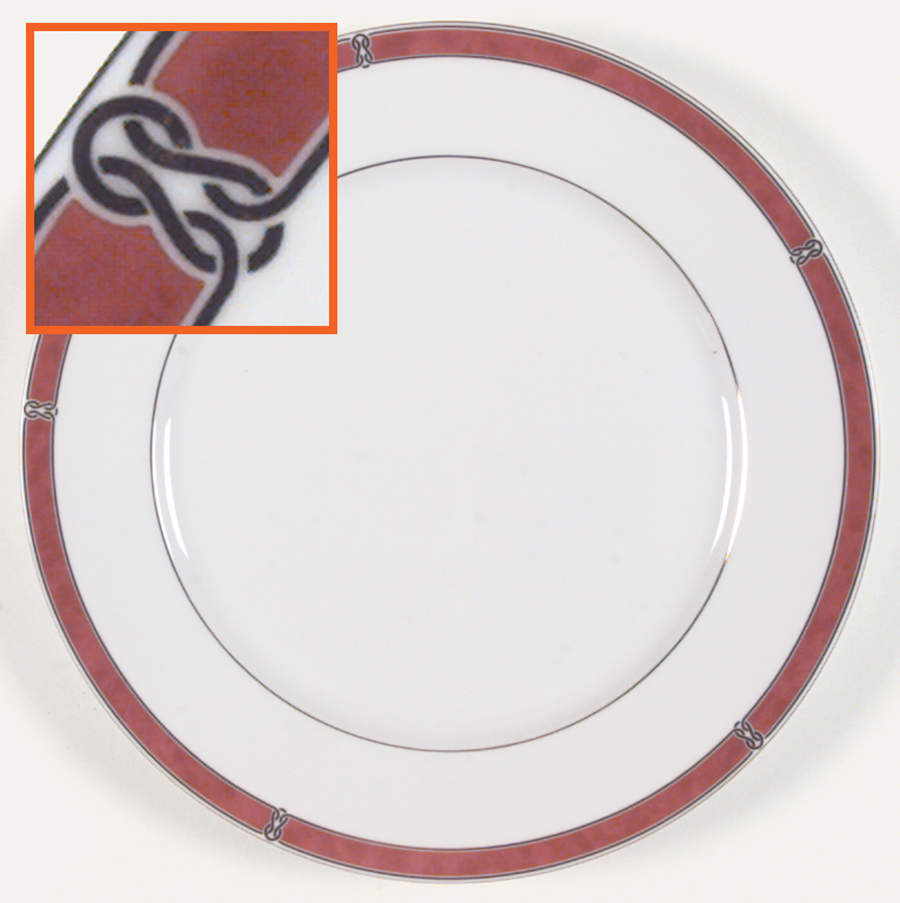 Oceana Red Dinner Plate by Christofle-1