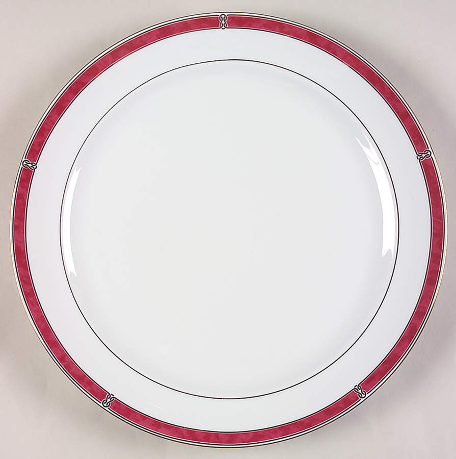 Oceana Red 12" Chop Plate (Round Platter) by Christofle-1