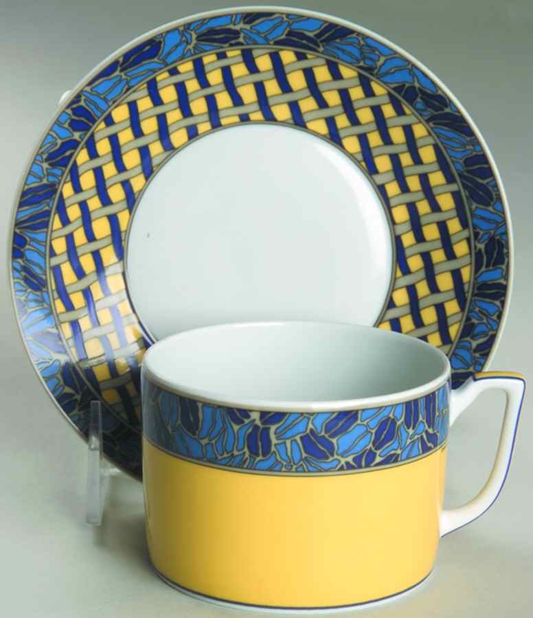 Pergola Flat Cup & Saucer Set by Christofle-1